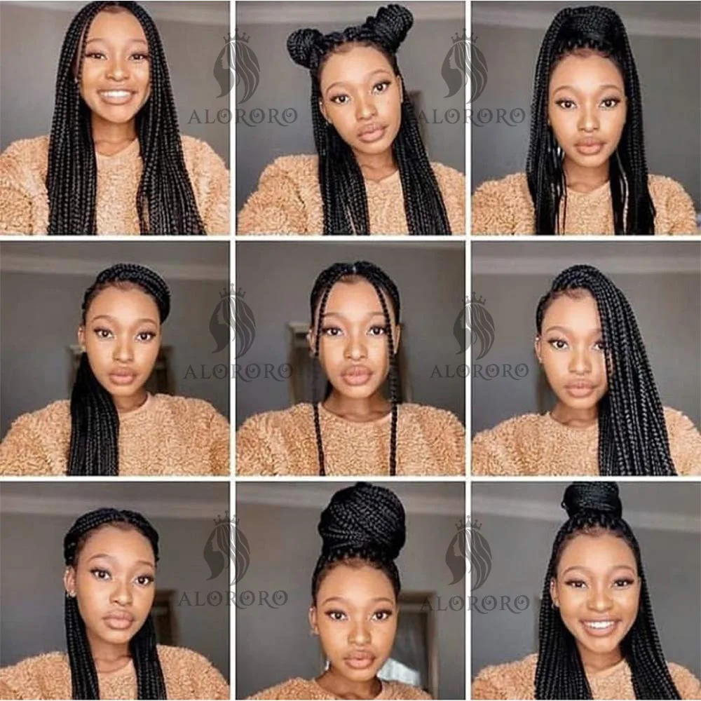 16/20/22/26/30/42 Zoll Flechthaare, vorgedehnt, lange Boho Knotless Braids, synthetische Box Braids, Yaki-Textur – Detail 30