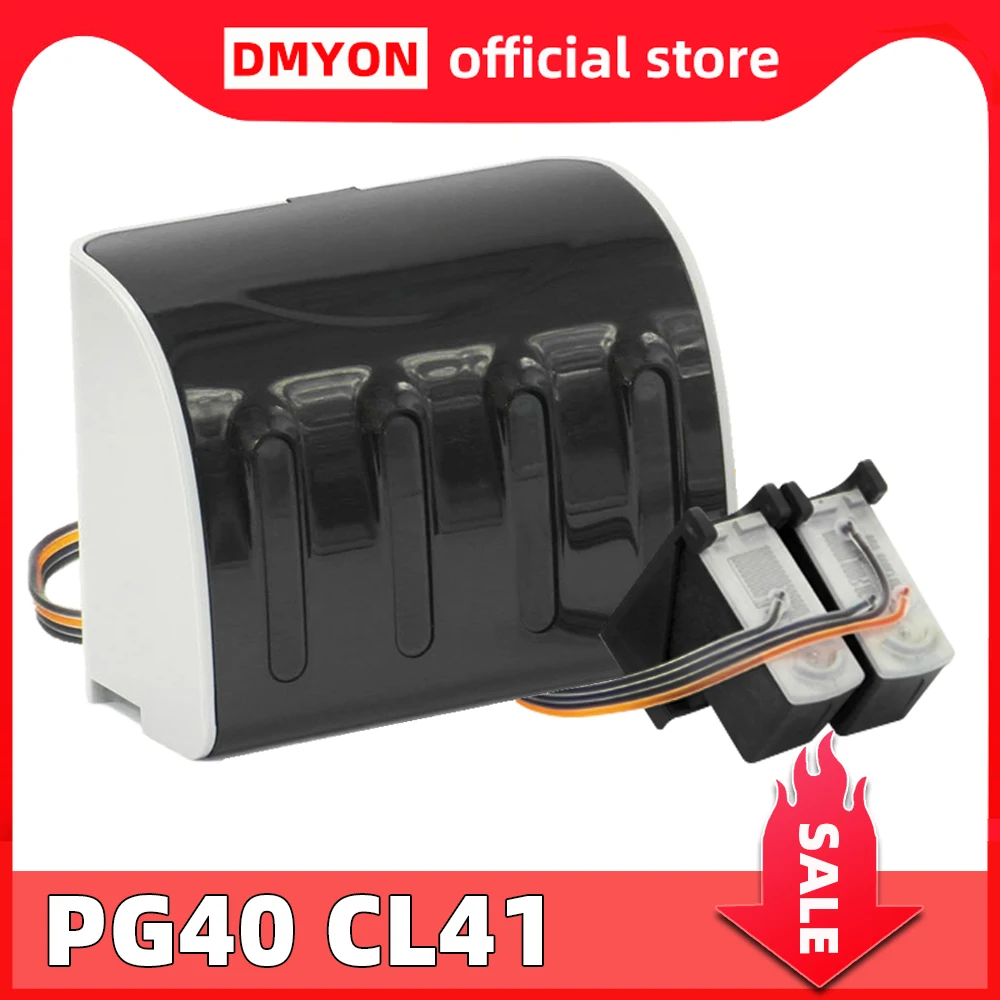 DMYON Compatible for Canon PG40 CL41 CISS Refill Ink Cartridge Fax JX200 JX201 JX300 JX500 Pixma MP218 MP460 MP476 MP228 MP450