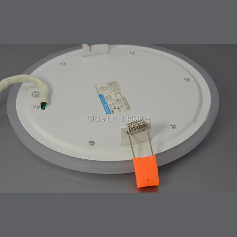 12w LED Panel Lamp AC85-265V Double Color SMD3528/2835 LED Recessed Ceiling Flat Panel Light Downlight 20pcs