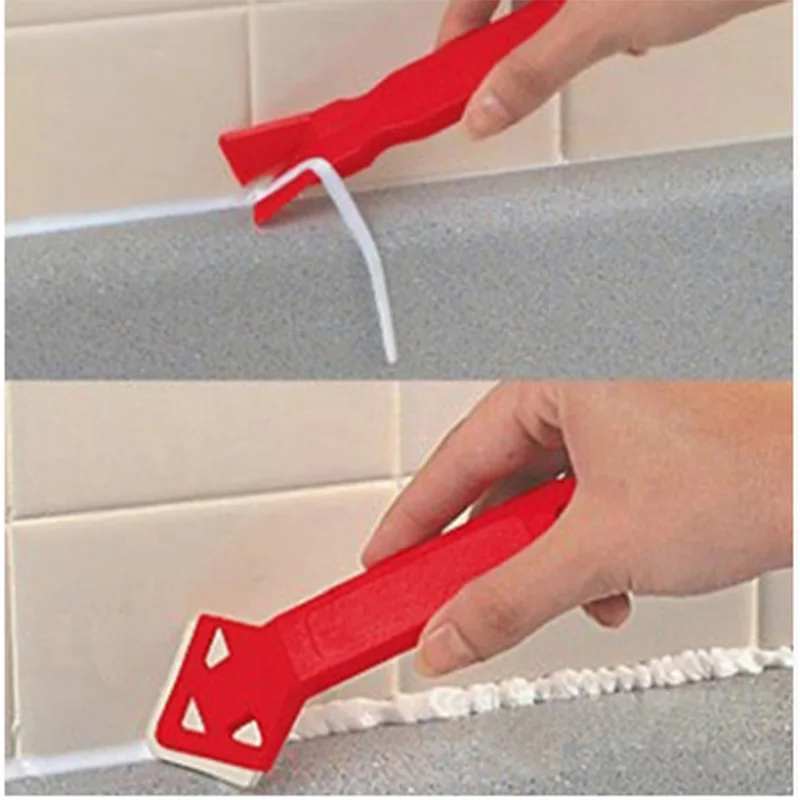 2 Pcs/Set Caulk Removal Mini Handmade Tools Scraper Utility Practical Floor Cleaner Tile Cleaner Surface Glue Residual Shovel