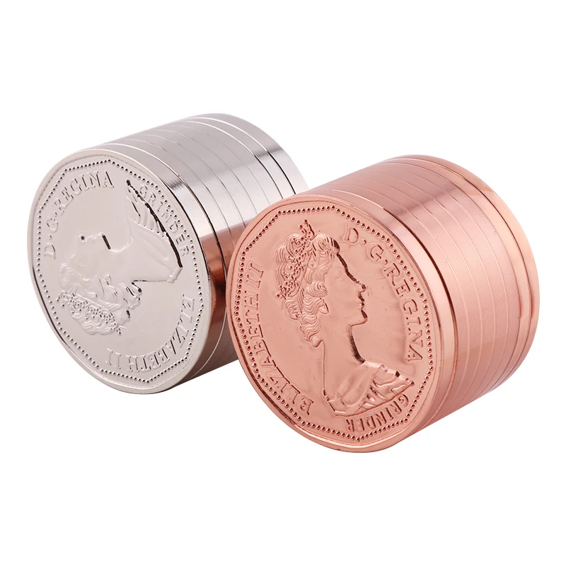 

Tobacco Grinder Canada Coin Carved Zinc Alloy Spice Crusher Herbal Grinder Smoke Accessories