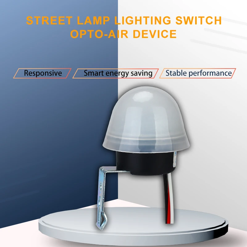 VKS-1206E wiring type street lamp light control switch rain proof street light 110/115/120/127VAC