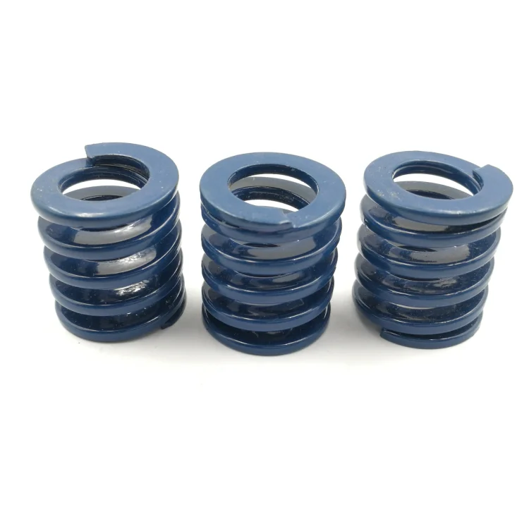 2Pcs Outer Diameter 16mm Blue Light Load Spiral Stamping Compression Die Spring  Inner Diameter 8mm Length 20-125mm