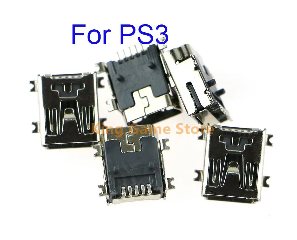 200pcs Replacement Mini USB Charging Port Socket For PS3 Power Charger Connector Jack For PlayStation 3 Controller Repair Parts