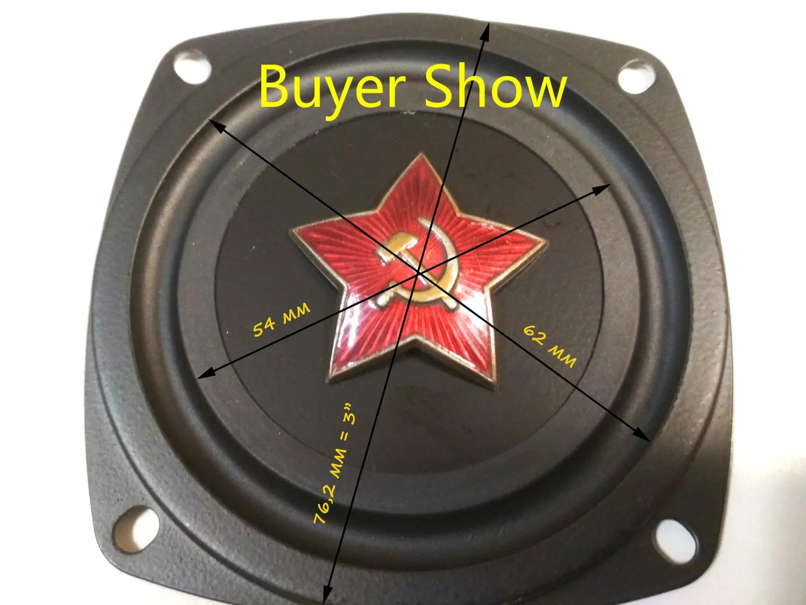 แผ่นสั่นสะเทือนลำโพงเบส3นิ้วแผ่นสั่นขนาด78มม. สำหรับลำโพงบลูทูธแบบทำด้วยยางแบบ DIY ส่วนซ่อมแซมใหม่