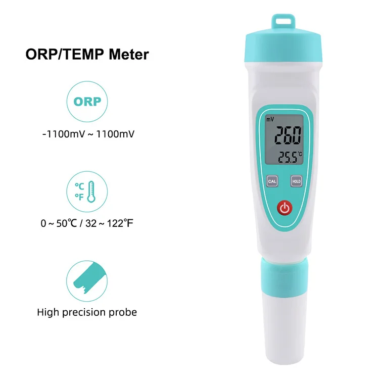 Display screen water quality tester portable orp temp meter