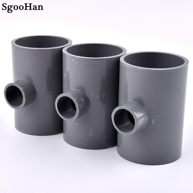 1~5pcs 20~63mm PVC Pipe Reducing Tee Connector Home Garden Irrigation Aquarium Fish Tank Tube Watering Adapter Fittings Joint