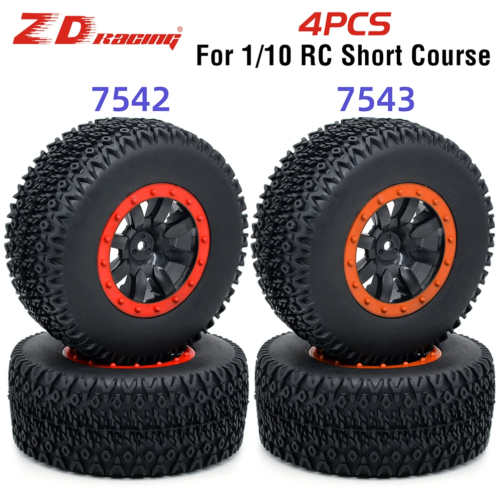 

4PCS 110mm RC Car Rubber Tires Wheel Rim Set for 1/10 Short Course Truck ARRMA SENTON 550 MEGA XLH 9125 Traxxas ZD Racing