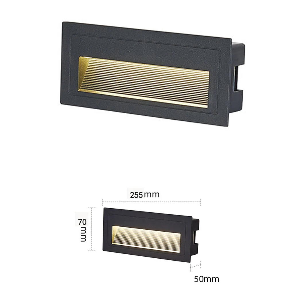 SANDIY Outdoor Lighting Recessed Wall Lamp Waterproof IP65 Led Embedded for Step&Stair Balcony Garden Porch Yard 110V-220V 12V