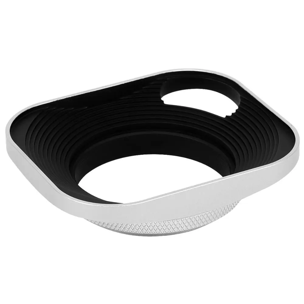 Haoge hg-Metallo Screw-in Lens Hood Hollow Out Progettato con la Protezione per Leica Macchina Fotografica a Telemetro con 43 millimetri E43 lens Filter Discussione Argento