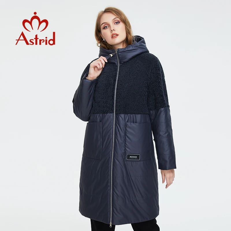 Astrid Women\'s winter jacket female parkas long Plush quilted coat for women 2021O Oversize warm clothing with hooded outerwear