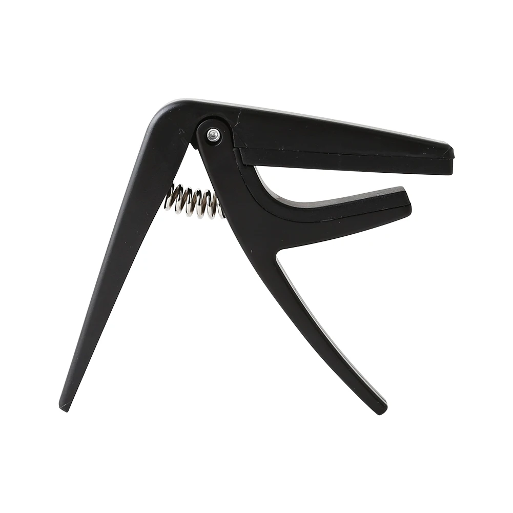 Profissional ukulele capo único-handed rápida mudança ukelele capo plástico aço preto guitarra peças & acessórios