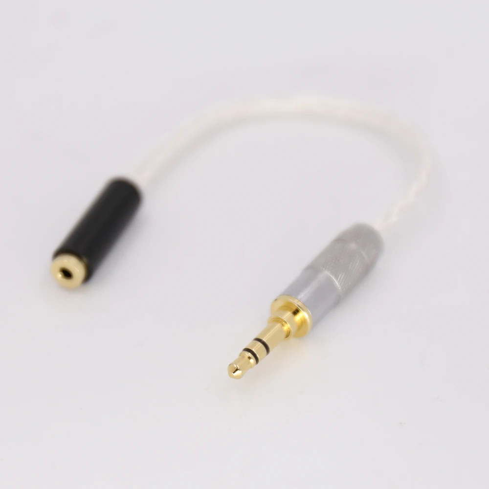 

3.5mm 3 Pole Headphone to 2.5mm TRRS Balanced Female Aux Cable TRRS Audio Jack 7N Silver Plated Cable