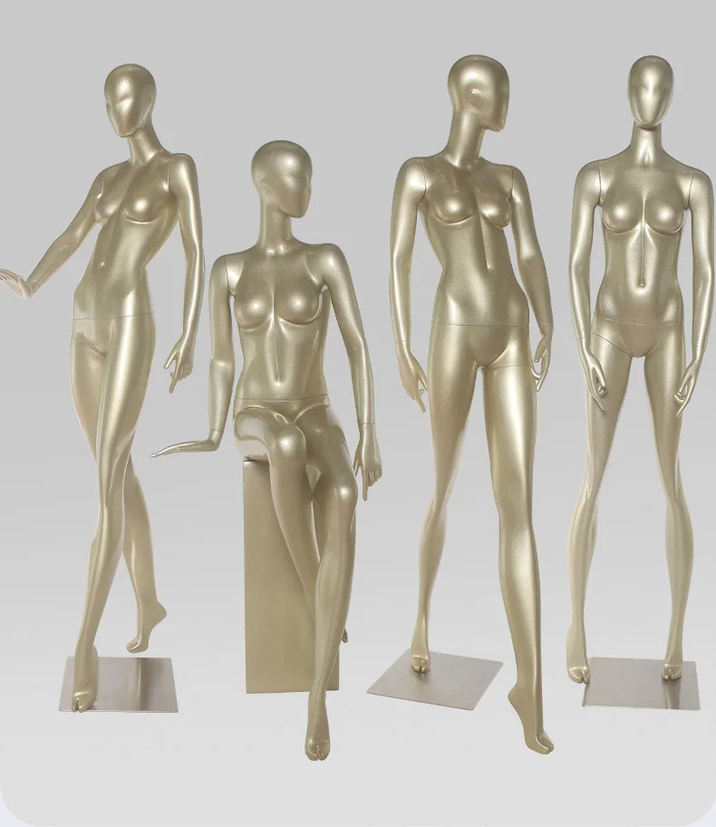 Women High-grade Model Women's Body Golden Fake Human Body Mannequin Customized