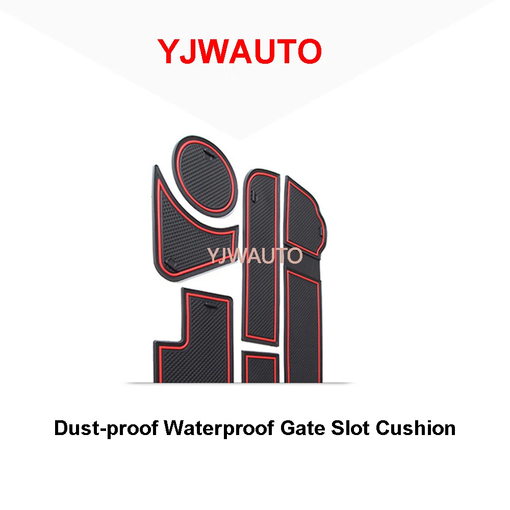 Door Slot Mat for Toyota VOXY 80 Series Gate Groove Cushion Car Door Rubber Cup Holder Mats Anti-slip Carpets Position