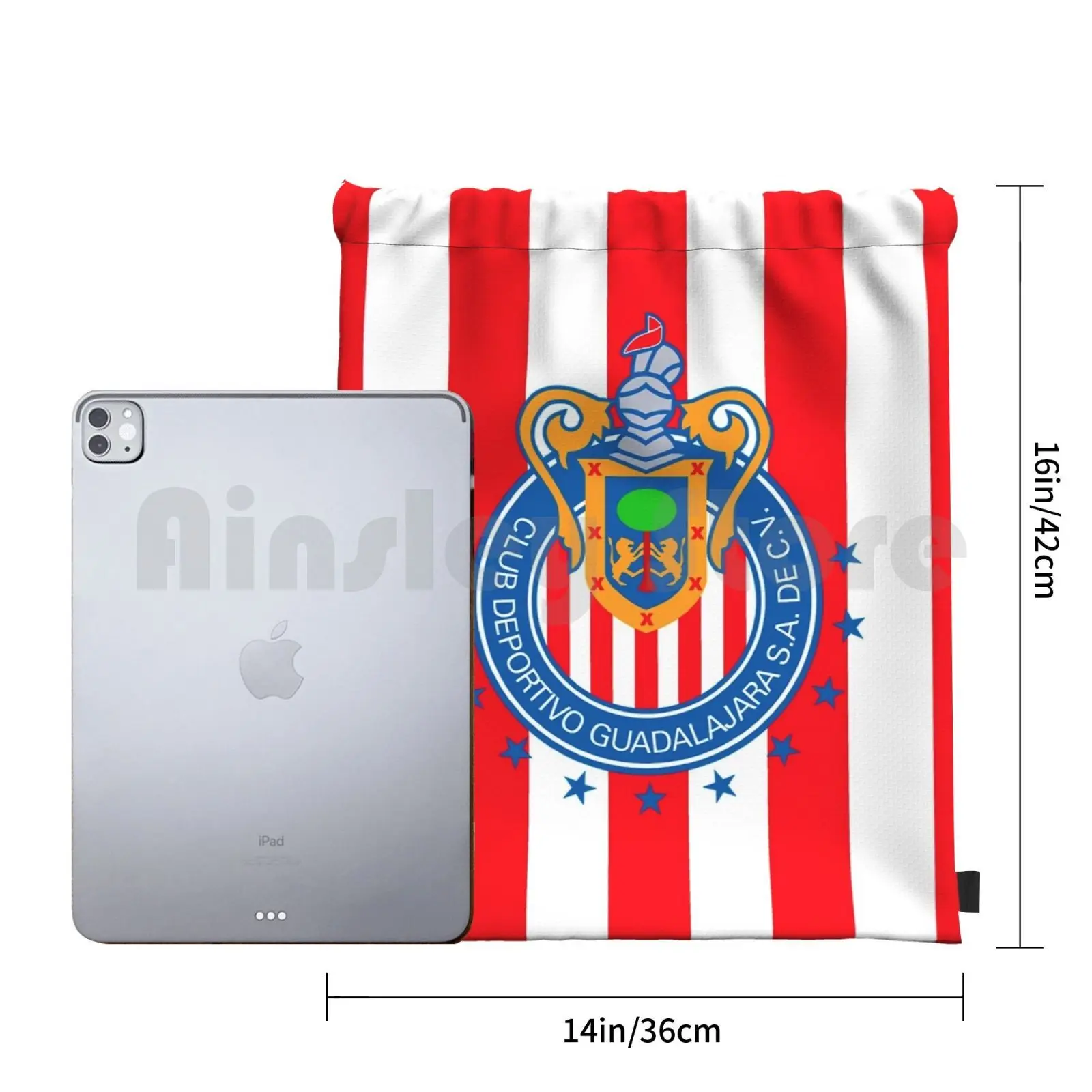 Club Deportivo Guadalajara Rucksack Kordelzug Taschen Sporttasche Wasserdicht Club Deportivo Guadalajara Guadalajara Chivas