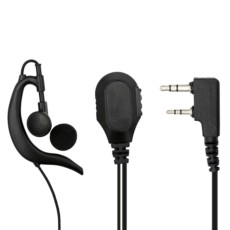 Walkie Talkie Headset, Radio Surveillance, Spy Talking Microphone, Earpiece, 2 Pin Earphone for Baofeng