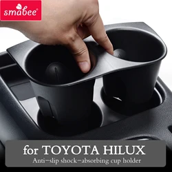 Smabee Anti-Slip Shock-absorbing Cup Holder for Toyota Hilux SR5 4x4 2015 - 2022 REVO Accessories Central Control Storage Box