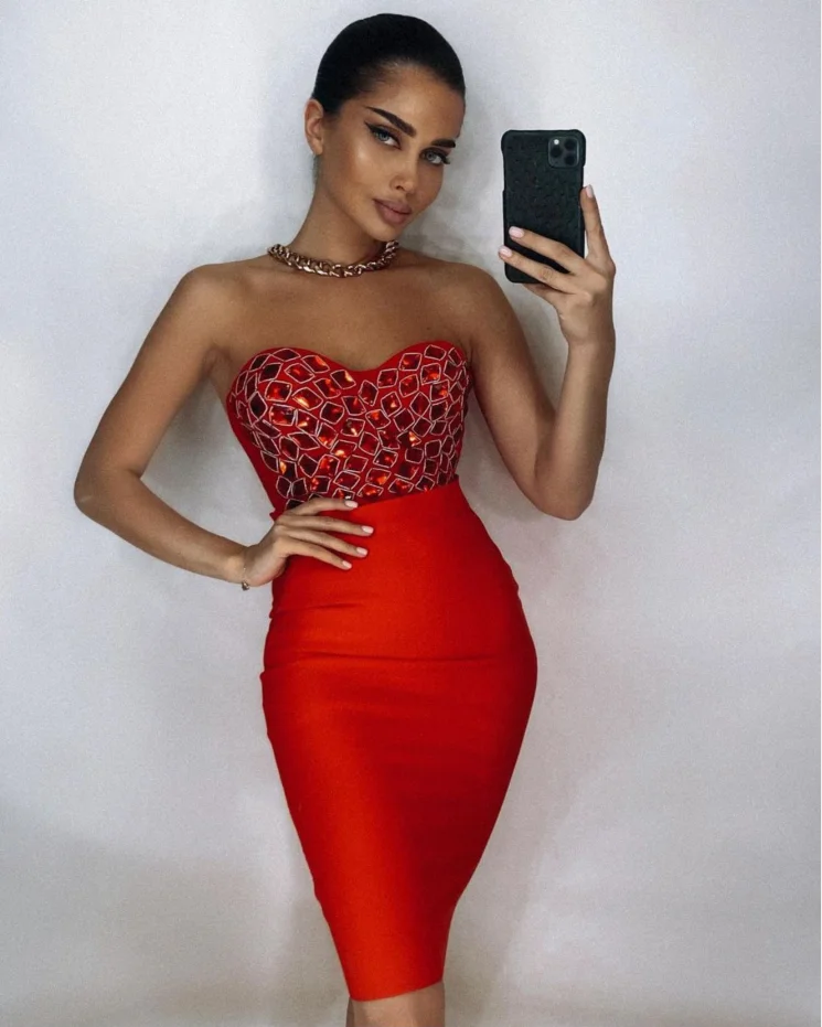 3 kolory damska sukienka bandażowa HL Sexy 2 sztuki zestaw moda Bodycon Midi sukienka impreza w klubie nocnym sukienka Vestido wysokiej jakości