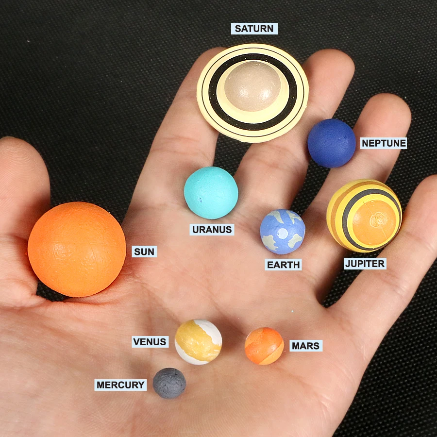 Simulation The Solar System Figurine,Cosmic Planet Universe Plastic Models Action Figure Toys Teaching Material Educational Toy