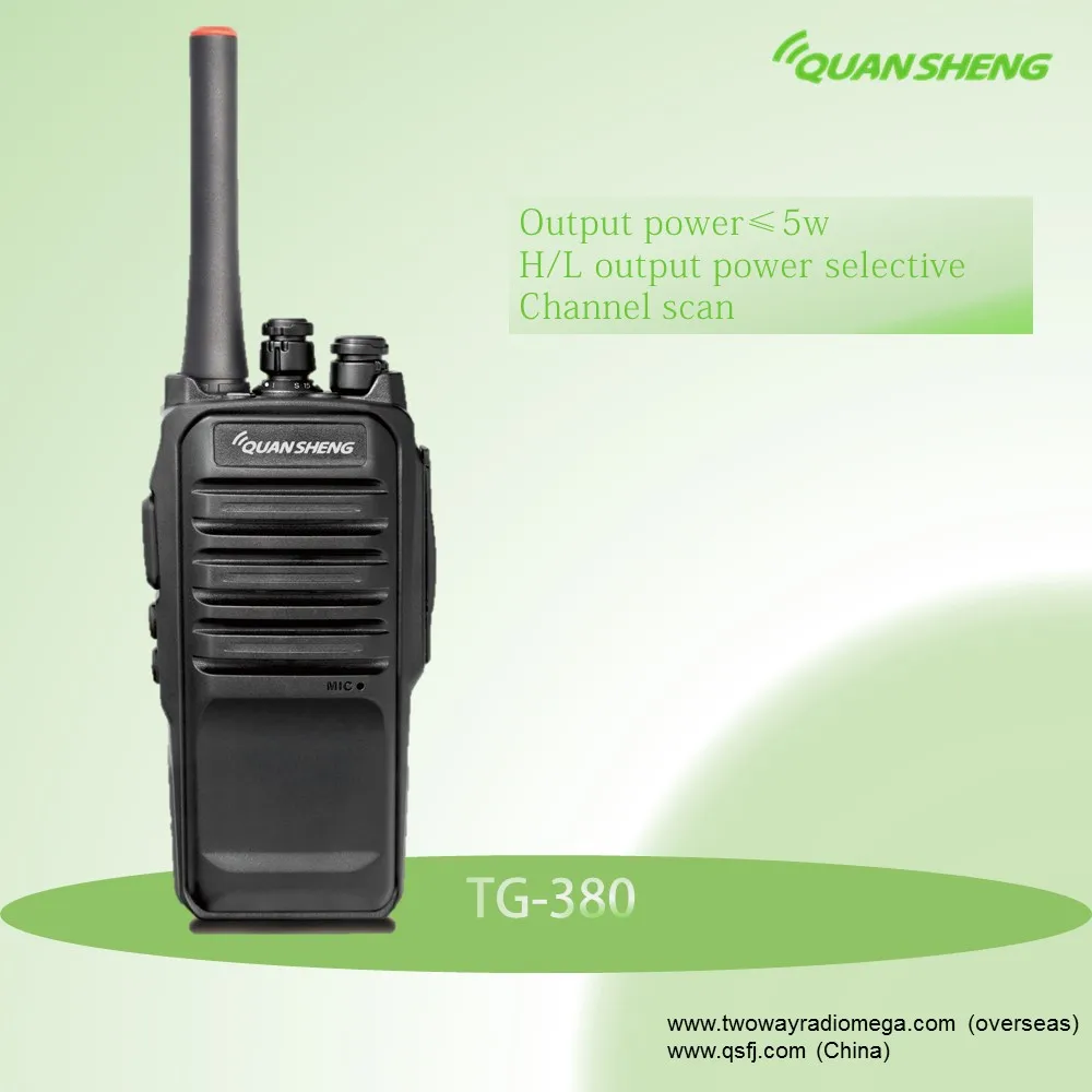 

Quansheng Walkie Talkies Radio Communicador Intercom UHF Band TG-380 Mobile Transceiver Two Way Ham Radio Portable Reachargeable