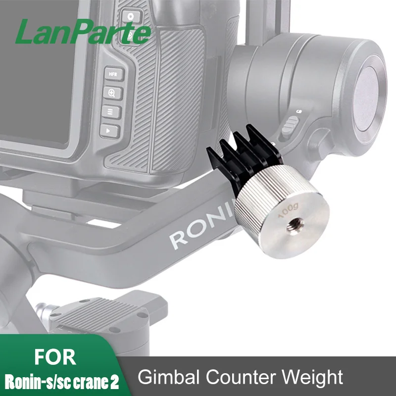 

LanParte DJI ZHIYUN Ronin S SC Crane2 Crane3 Universal Stainless Steel Gimbal Stabilizer Balance 100g 150g Counter Weight