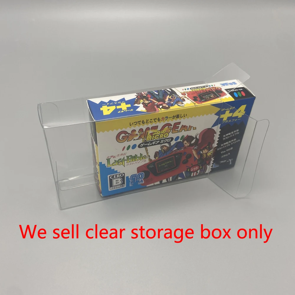 

20pcs Clear transparent box For Sega For GAME GEAR Micro GG Display storage PET protective Box