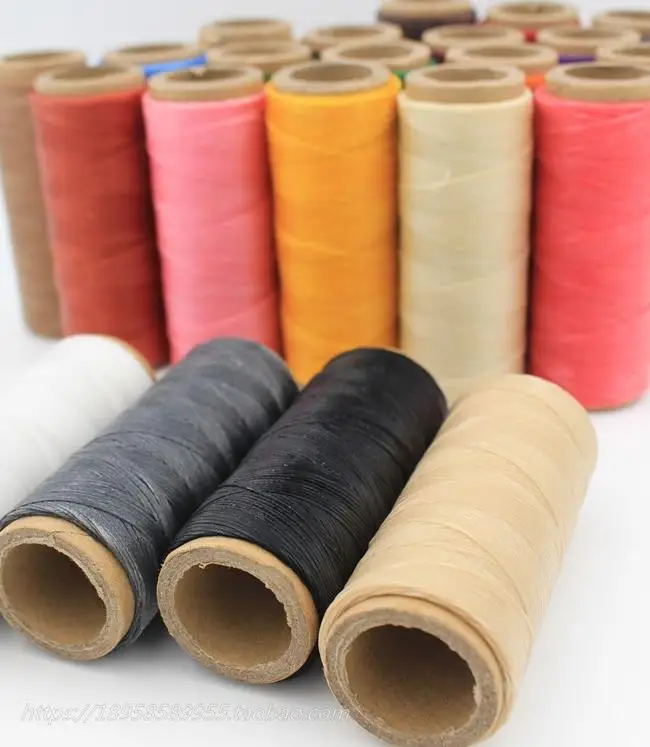 Hot Flat Waxed Thread150D 50M Wax String Cord Sewing Craft Tool Portable for DIY Handicraft Leather Products Waxed Thread Cord