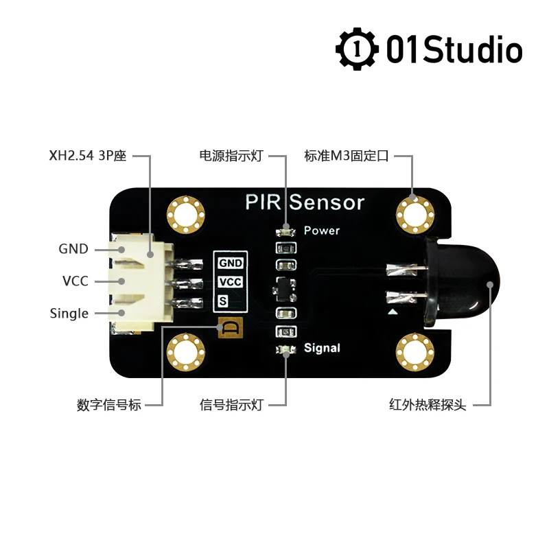 Human Infrared Sensor Module Ppyboard/MicroPython Programming Learning Development Board Matching Module