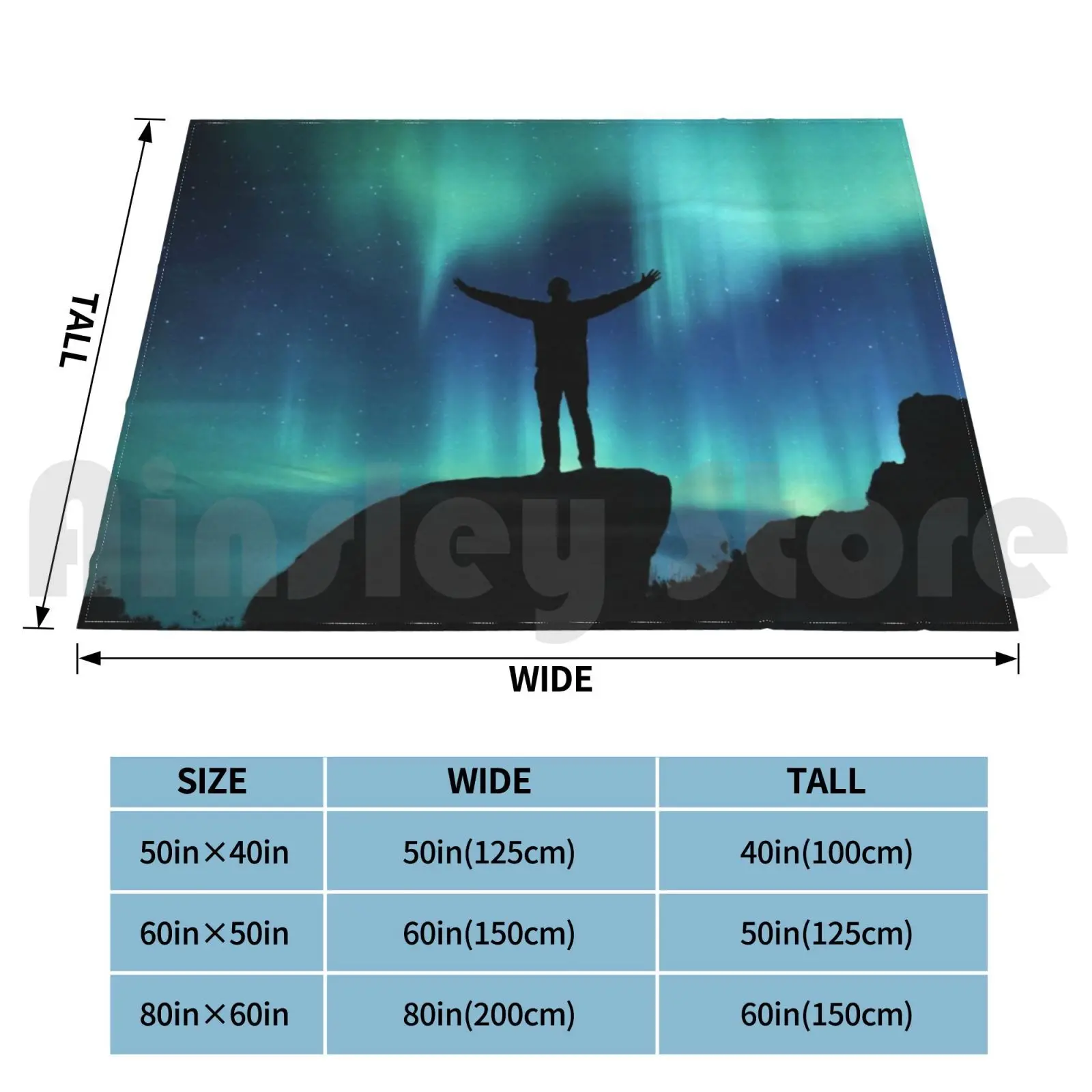 Boreal Blanket Super Soft Warm Light Thin Boreal Aurora Borealis Aurora Borealis Polar Lights