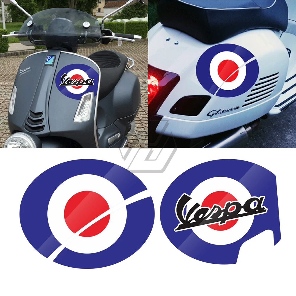 Motorcycle Decals Number 6 Case for Vespa Series 2 Sei Giorni GTS 300 2019 2020