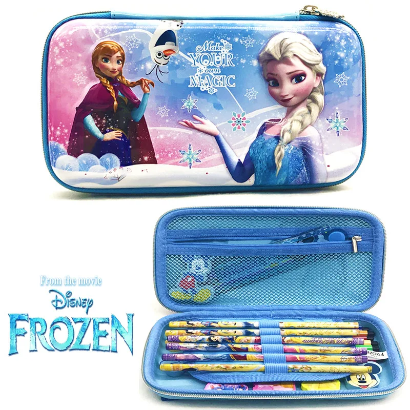 

Disney Frozen EVA pencil bag cartoon large capacity pencil bag 3D three-dimensional stationery box cute school supplies gift