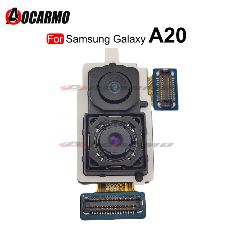 Rear Camera For Samsung Galaxy A20 SM- A205F Back Big and Front Camera Flex Cable Replacement Repair Parts