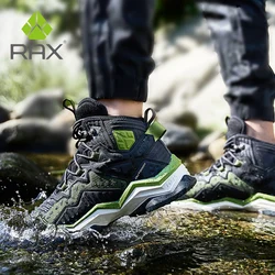 RAX – chaussures de randonnée en cuir pour homme et femme, baskets d'extérieur, imperméables, pour le Camping, l'escalade, la chasse, pour l'hiver