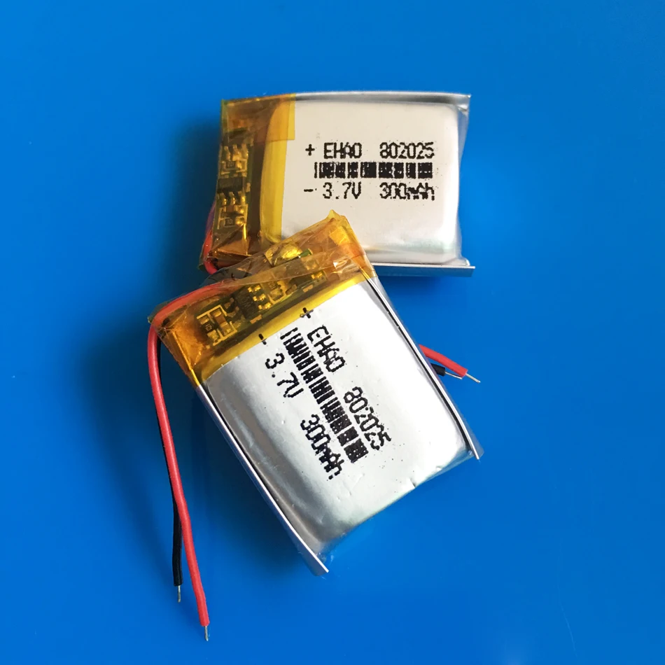 3.7V 300mAh polimerowy akumulator litowo-Lipo 802025 komórki zasilające MSDS do kamery inteligentny zegarek rejestrator Bluetooth