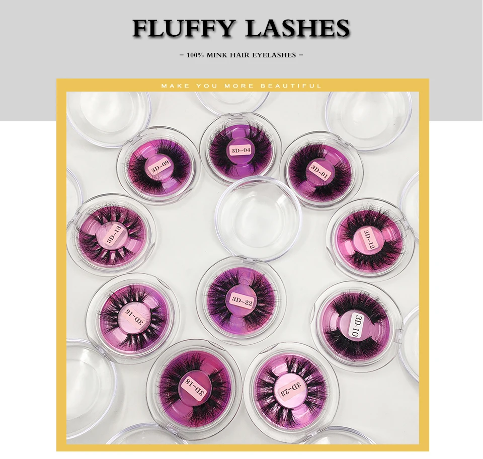 Neue nasse flauschige Nerz Wimpern mit Spikes Make-up Anbieter 16mm 18mm 25mm Volumen lang natürlichen Look Nerz Wimpern Großhandel – Detail 36