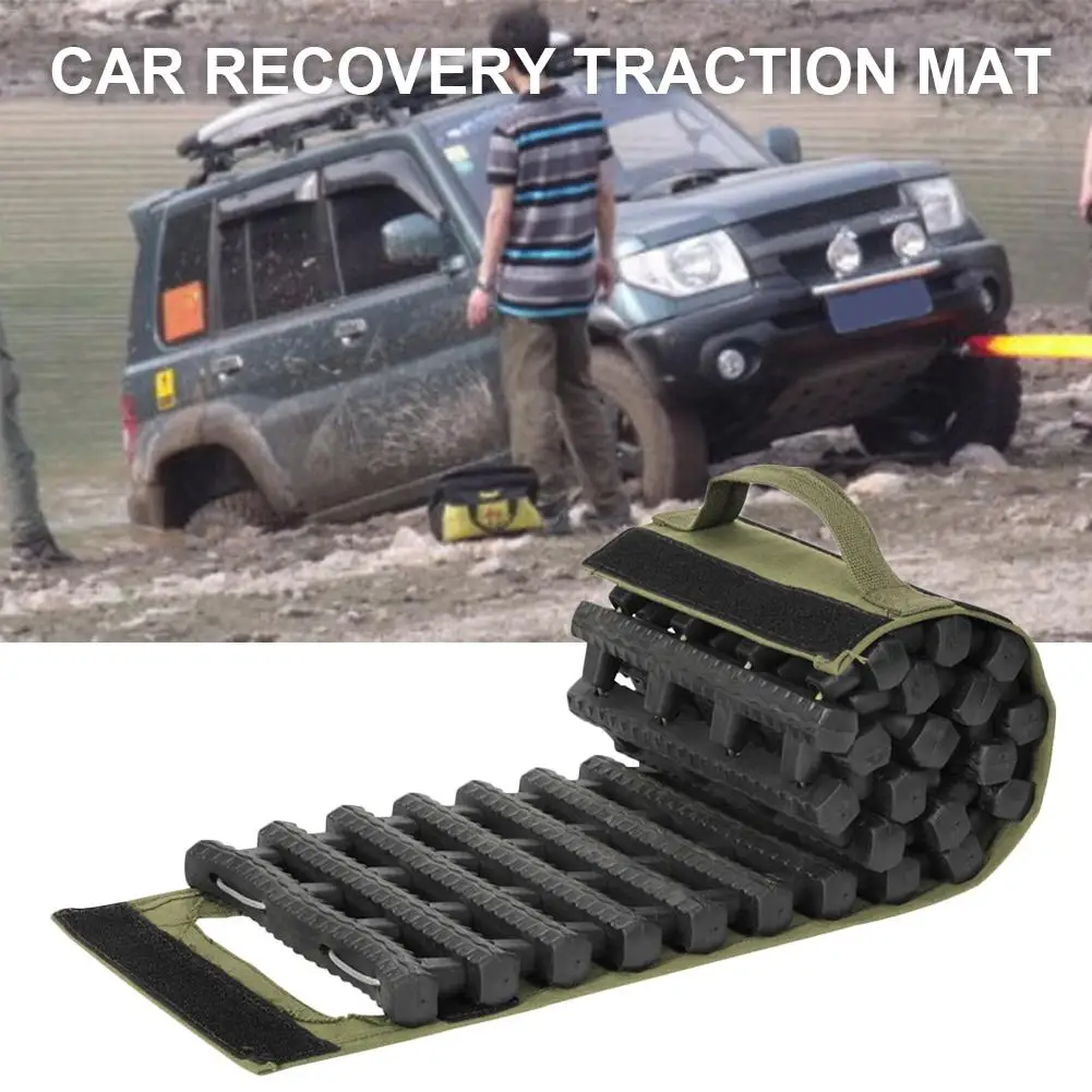 Recovery Traction Mat Portable Emergency Track Tire Ladder Car Recovery Indestructible Traction Mat For Ice Snow Sand Off-road