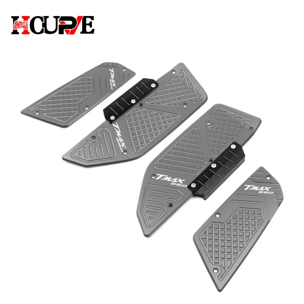 Motorcycle Front & Rear Footrest Step Footboard Pedals Foot Pegs For T-max Tech Max TMAX 560 TMAX560 2019 2020