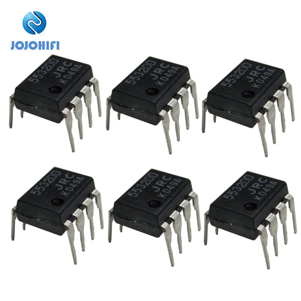 6pcs-42pcs Original JRC5532DD/NJM5532DD DIP8 Fever Low Distortion Low Noise Precision Dual op Operational Amplifier Super NE5532