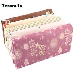 Teramila Animal Stripe Japanese Printed Cloth for Sewing Quilt Dress Cotton Fabrics Cartoon Needlework DIY Patchwork Per Meter