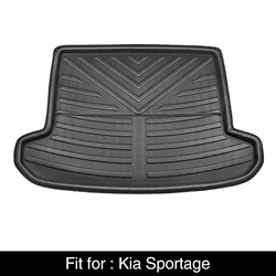 Uxcell For Kia Sportage Sportage R K3 Car Rear Trunk Boot Liner Waterproof Cargo Mat Floor Tray Carpet Protective