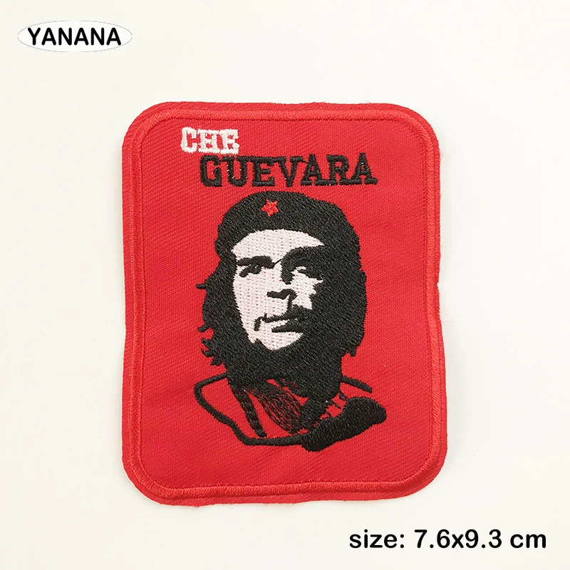 Che guevara rivoluzione cubana ferro su adesivi patch per vestiti cappello adesivi per abbigliamento individuale fai-da-te