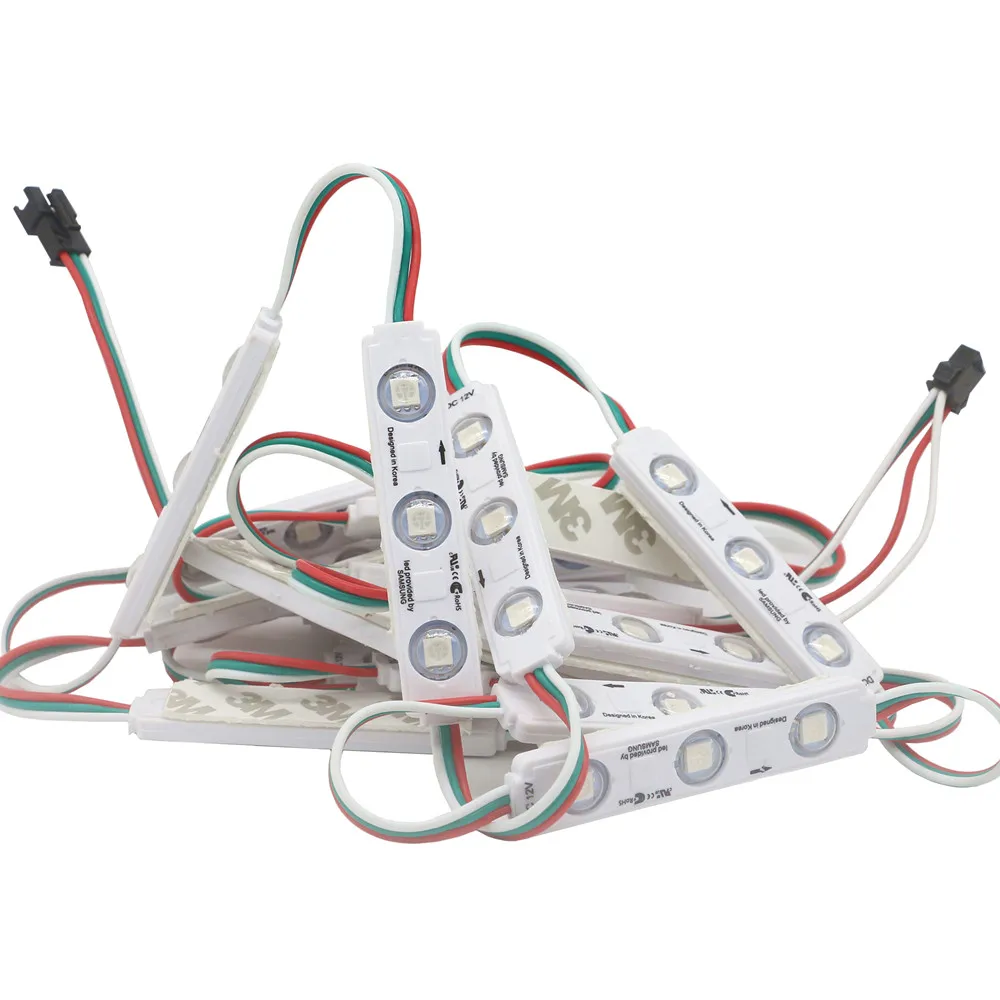 12V 5050 Pixel LED Strip WS2811 Digital Individually Addressable External IC Dream Color Injection LED Modules Waterproof 20PCS