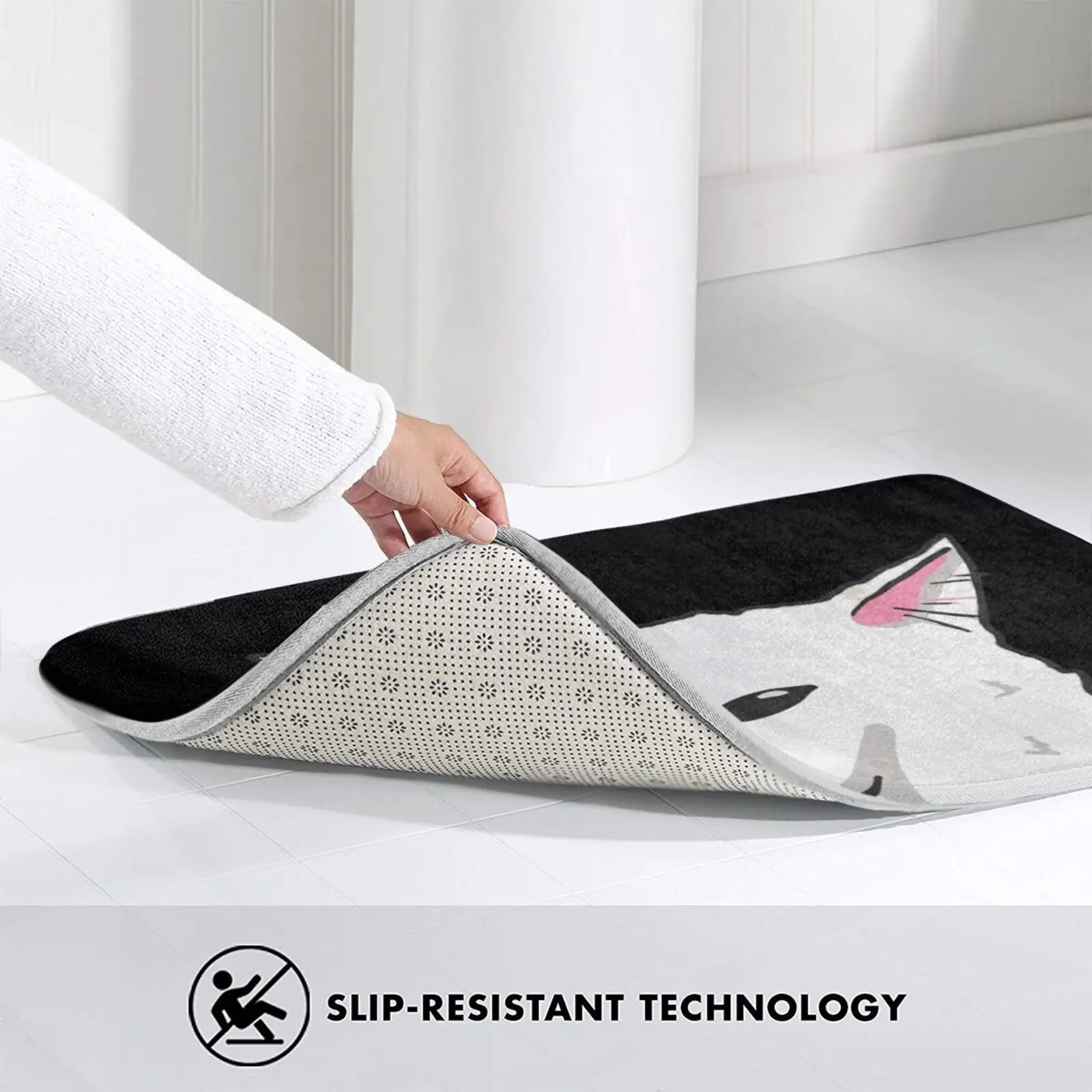 الكارهون سونا أكره جنون القط لينة سجادة ضد الإنزلاق البساط السجاد وسادة كاره سيكره جنون القط ستاتلر والدورف ميمي القط ميمي