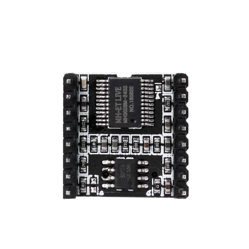 Mini modulo MP3 DFPlayer, modulo scheda di decodifica vocale audio, per supporto Arduino scheda TF U-Disk IO / porta seriale / lettore AD DF