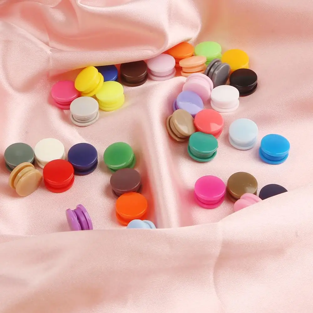 20 Sets T5 12MM Round Plastic Snaps Button Fasteners Quilt Cover Sheet Button Garment Accessories For Baby Clothes Clips