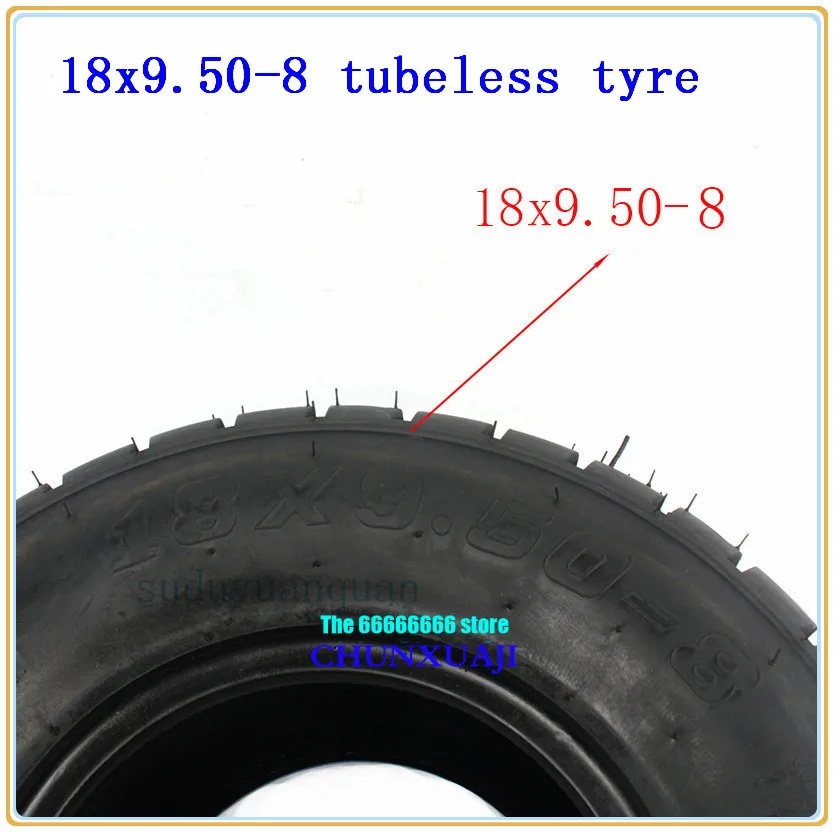 18x9.5-8 ( 240/55-8 ) 8 inch ATV Quad Go-kart tubelesss Off-road tires18x9.50-8 Electric Scooter Tires For Harley Chinese Bike