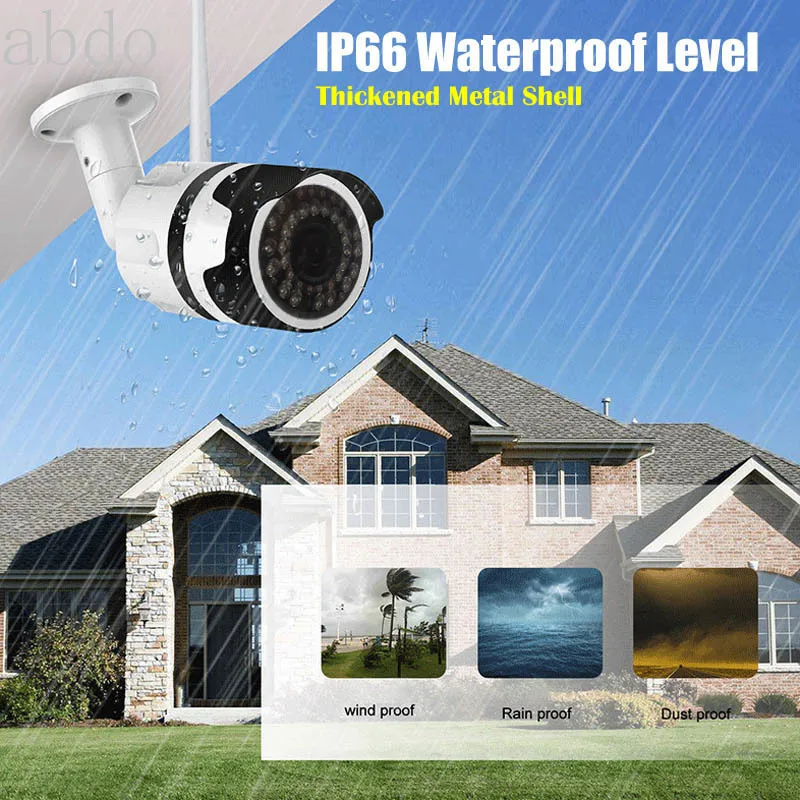 1080P Outdoor IP Camera Security Surveillance WiFi Camera Smart Motion Detection IP66 Waterproof CCTV Monitor Wireless Wi Fi Cam