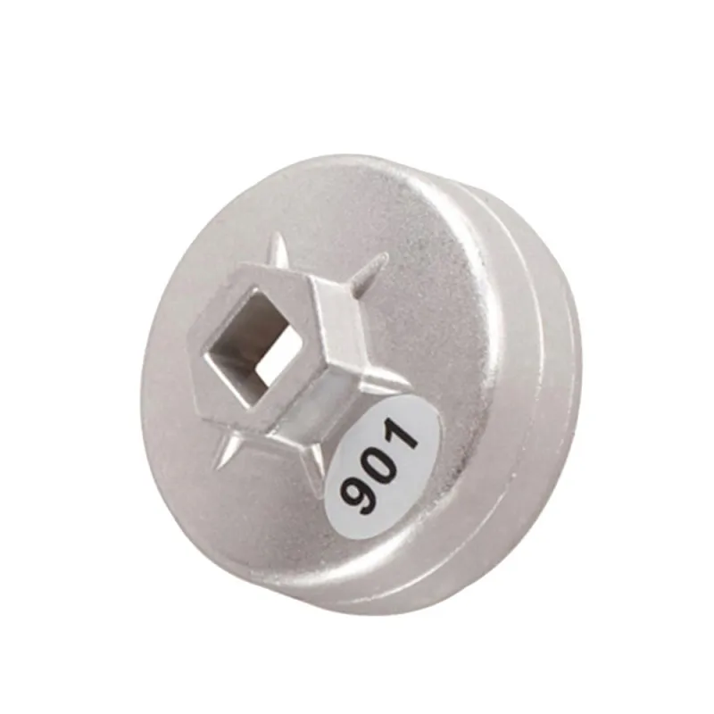 Llave de filtro de aceite de tapa de aleación de aluminio Premium, llave de filtro de aceite de mano para coche, herramienta de carcasa, removedor
