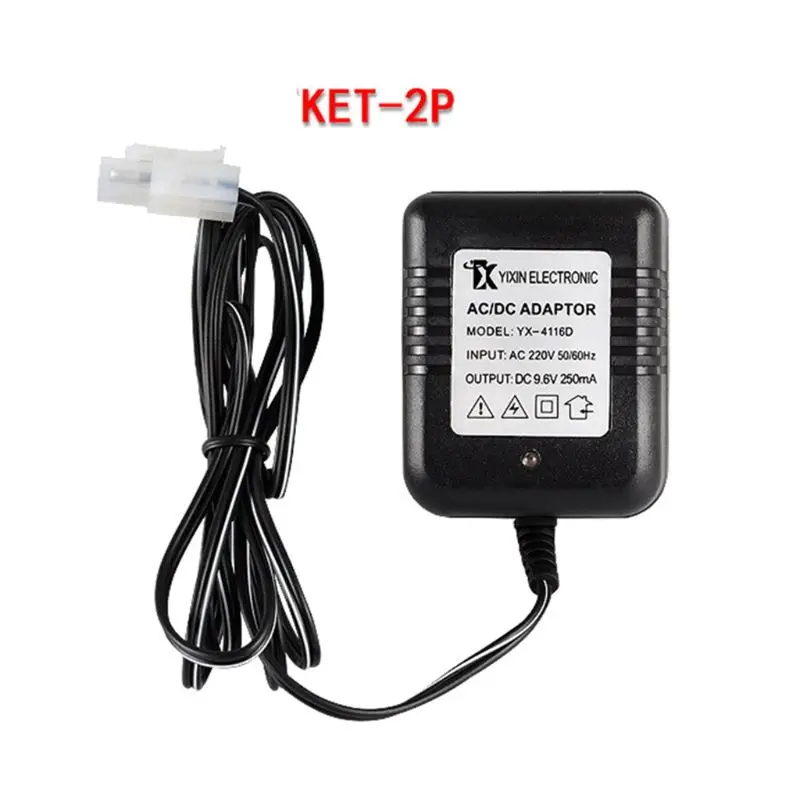 Batteria ricaricabile ni-cd Ni-MH batterie Pack KET-2P adattatore spina 9.6V 250mA uscita RC giocattolo nuovo